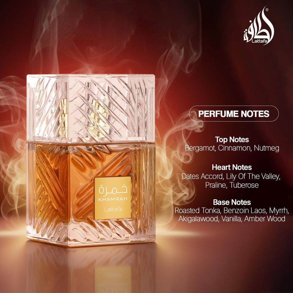 Khamrah by Lattafa for Men - 3.4 oz EDP Spray